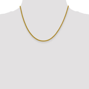 14K Semi-Solid Franco with Lobster Clasp Chain (Style BC166-18)