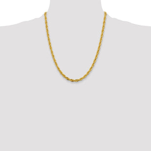 14K Semi Solid Rope with Lobster Clasp Chain (Style BC169-22)