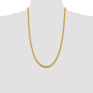 14K Semi Solid Rope with Lobster Clasp Chain (Style BC169-26)
