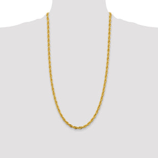 14K Semi Solid Rope with Lobster Clasp Chain (Style BC169-28)