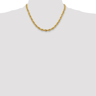14K Semi Solid Rope with Lobster Clasp Chain (Style BC170-18)