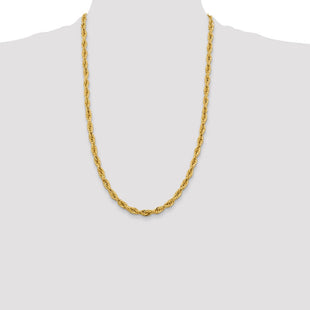 14K Semi Solid Rope with Lobster Clasp Chain (Style BC170-26)