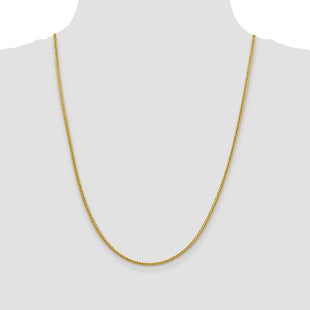 14K Semi-Solid 3-Wire Wheat with Lobster Clasp Chain (Style BC176-24)