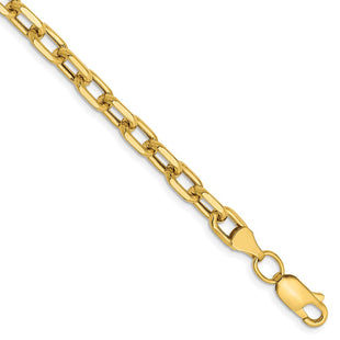 14k Semi-solid D/C Open Link Cable Chain (Style BC188-7)