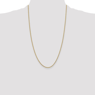 14K Semi-Solid Curb Chain, 26 x 1.85mm