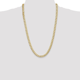 14k Semi-Solid Curb Chain (Style BC195-26)