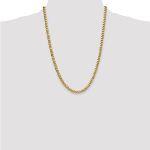 14k Semi-Solid Miami Cuban Chain (Style BC201-24)