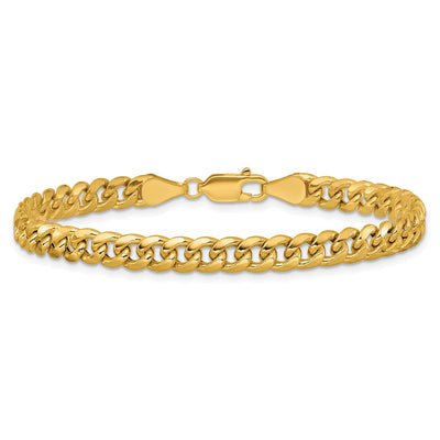 14K Semi-Solid Miami Cuban Chain, 7 x 5.25mm