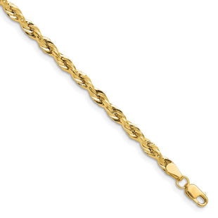 14K Yellow Gold Semi-Solid Rope Chain (Style BC203-8)