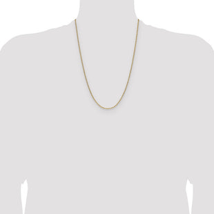 14k Semi-Solid Beveled Paperclip Chain (Style BC206-24)