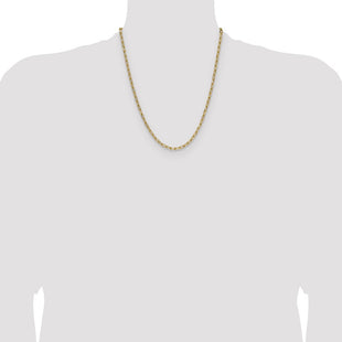 14k Semi-Solid Beveled Paperclip Chain (Style BC208-22)