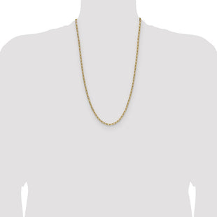 14k Semi-Solid Beveled Paperclip Chain (Style BC208-26)