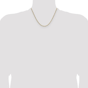 14k Semi-Solid Figaro Chain (Style BC210-18)