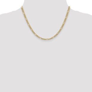 14K Semi-Solid Figaro with Lobster Clasp Chain (Style BC94-18)