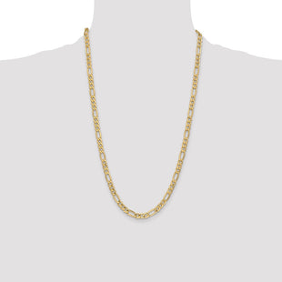 14K Semi-Solid Figaro with Lobster Clasp Chain (Style BC96-26)