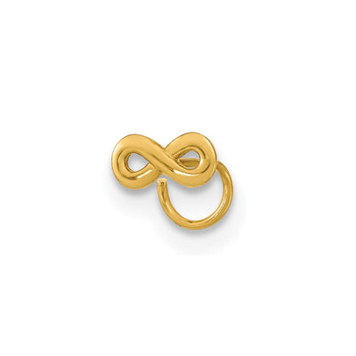 14K 22 Gauge Infinity Nose Ring Body Jewelry
