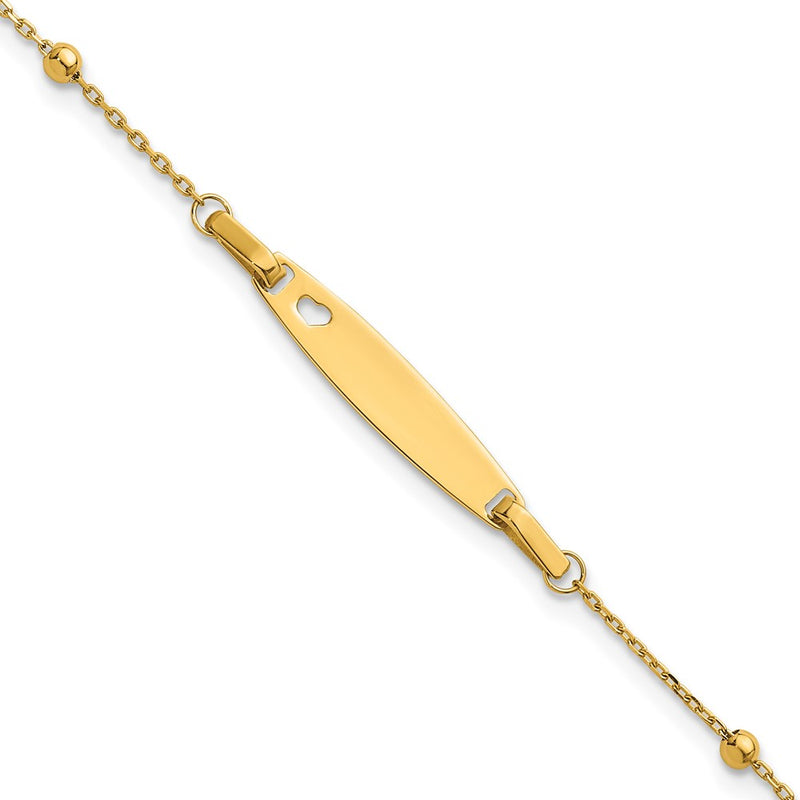 14K gold plate ID bracelet