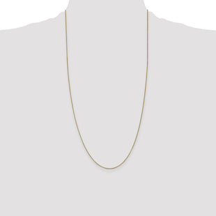 14K Box with Lobster Clasp Chain (Style BOX075-28)