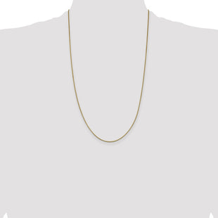 14K Box with Lobster Clasp Chain (Style BOX095-26)