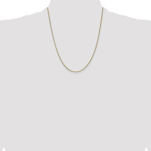 14K Box with Lobster Clasp Chain (Style BOX100-22)