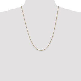 14K Box with Lobster Clasp Chain (Style BOX100-24)