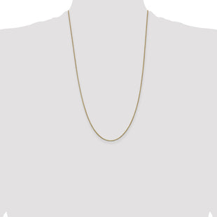 14K Box with Lobster Clasp Chain (Style BOX100-26)