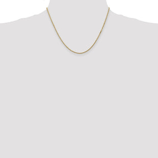 14K Box with Lobster Clasp Chain (Style BOX150-18)