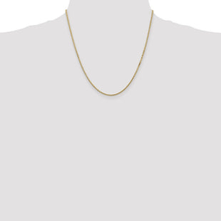 14K Box with Lobster Clasp Chain (Style BOX150-20)