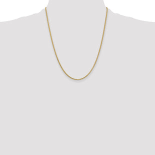 14K Box with Lobster Clasp Chain (Style BOX200-22)