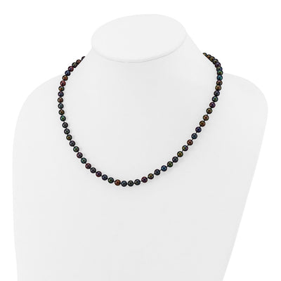 14K Black Near-Round Freshwater Cultured Pearl Bracelet