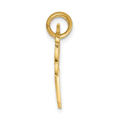 14K Polished 2 Piece Break Apart HE Who Holds The Key Charms, 22 x 32mm