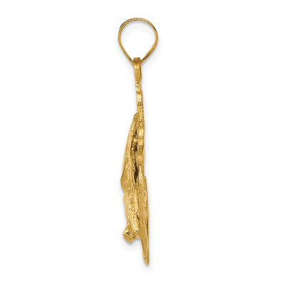 14K Mariners Cross w/Eagle Pendant