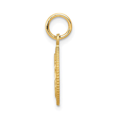 14K #15 Circle Pendant