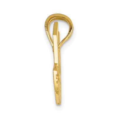 14K Yellow Gold U.S. Air Force Winged Pendant