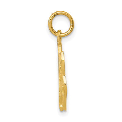14K Dog Charm, 22 x 13mm
