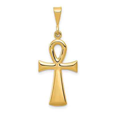 14K Egyptian Ankh Cross Pendant
