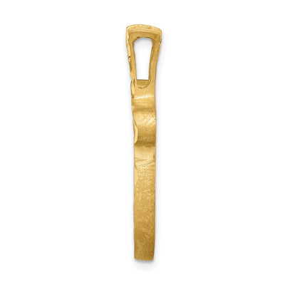 14K Filigree Chai Pendant, 28 x 22mm