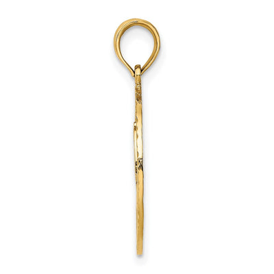 14K Fireman Helmet in Disk Charm