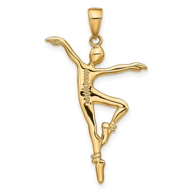 14K Ballet Dancer Pendant