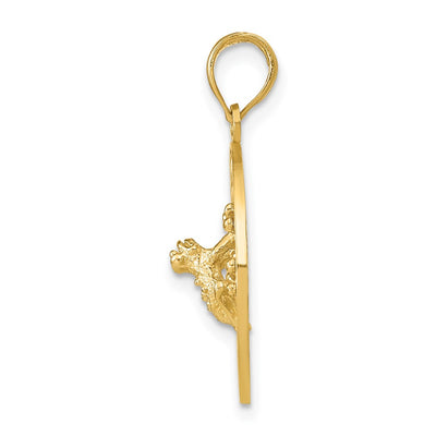 14K PUERTO RICO with Frog Pendant