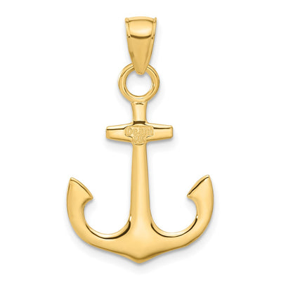 14K Anchor Pendant