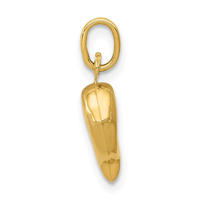 14K Dolphin Charm, 16 x 7mm