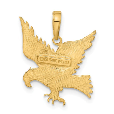 14K Eagle Pendant, 20 x 19mm