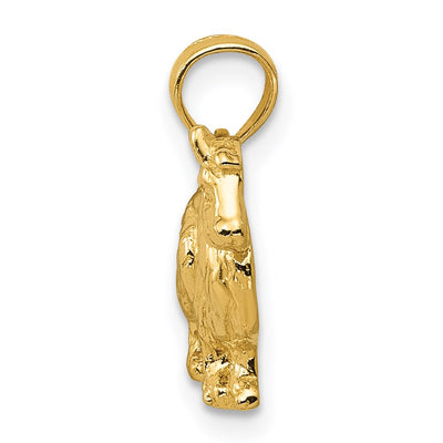 14K Collie Dog Pendant