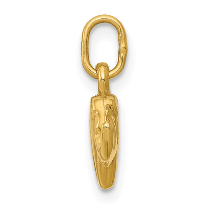 14K Elephant Charm, 15 x 13mm