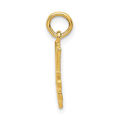 14K Mom Charm, 16 x 19mm