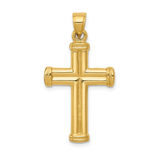 14k Hollow Cross Pendant (Style C3657)