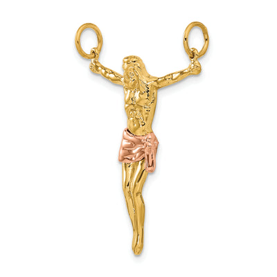 14K Two-tone Rose Corpus Pendant, 38 x 25mm