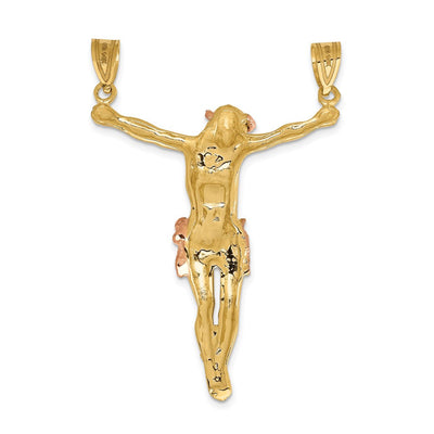 14K Two-tone Rose Corpus Pendant, 51 x 37mm