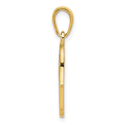 14K Jewish Hand of God w/Star of David Pendant